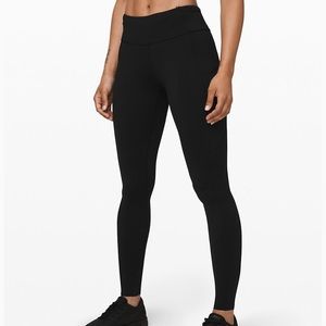Size 4 Lulu lemon black mid rise leggings